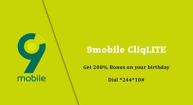 9mobile Images - 9mobile cliqlite free bonus on birthday